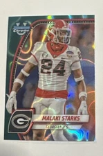 Malaki Starks 2024 Bowman Chrome University Teal Lava Georgia