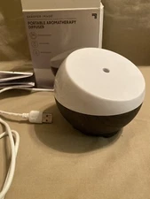 SHARPER IMAGE Ultrasonic Portable Misting Aromatherapy Diffuser  1.7 Ounce Cap 