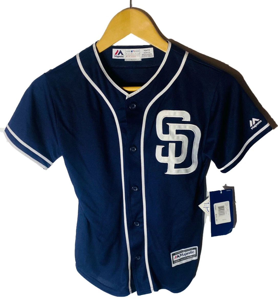Majestic Youth San Diego Padres Matt Kemp Cool Base Jersey Navy