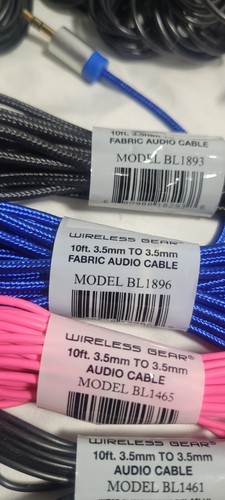 25+ AUXILIARY 3.5mm Cable Male to Male Car Audio Cord For Headphones/Car/Speaker - Picture 12 of 13