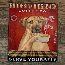 Mouse Pad Rhodesian Ridgeback Coffee Serve Yourself
