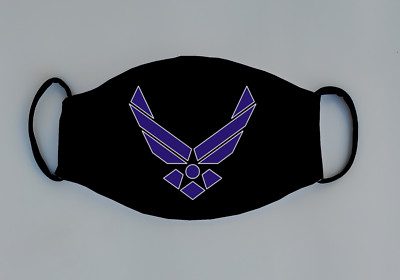 Qfcom Mask US Air Force Reusable Face Mask Flying Force Corps Service Tactical Air ...