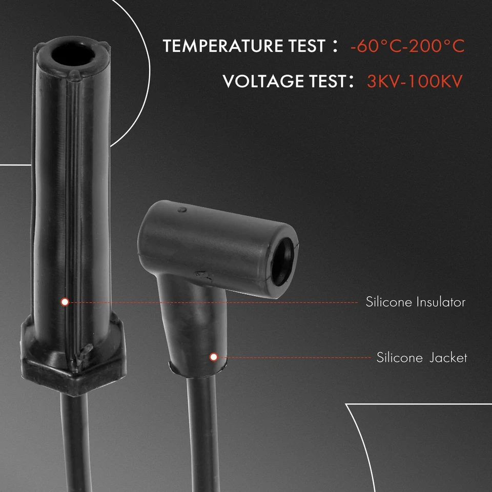 8Pcs Spark Plug Wire Set for Buick Century Centurion Electra LeSabre Regal 8mm - Imagem 4 de 4