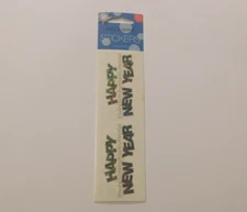 Mrs Grossman's Lot of 2 Strips Brand New in Package Happy New Year Stickers
