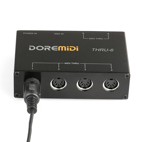 DOREMIDI THRU-6 MIDI Box 16 Kanäle 6 Ausgänge 1 Eingang 5 Pin Midi Interface - Bild 1 von 9