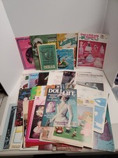 Mixed lot of 37 Doll Magazines, Patterns , directions, Print outs