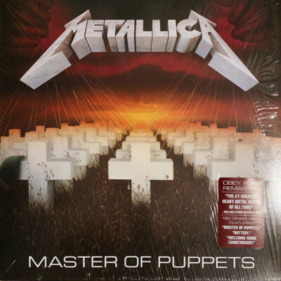 LLICA マスターオブパペッツ ブラックアルバム レコード METALLICA - Master Of Puppets LP Black Vinyl Album SEALED NEW
