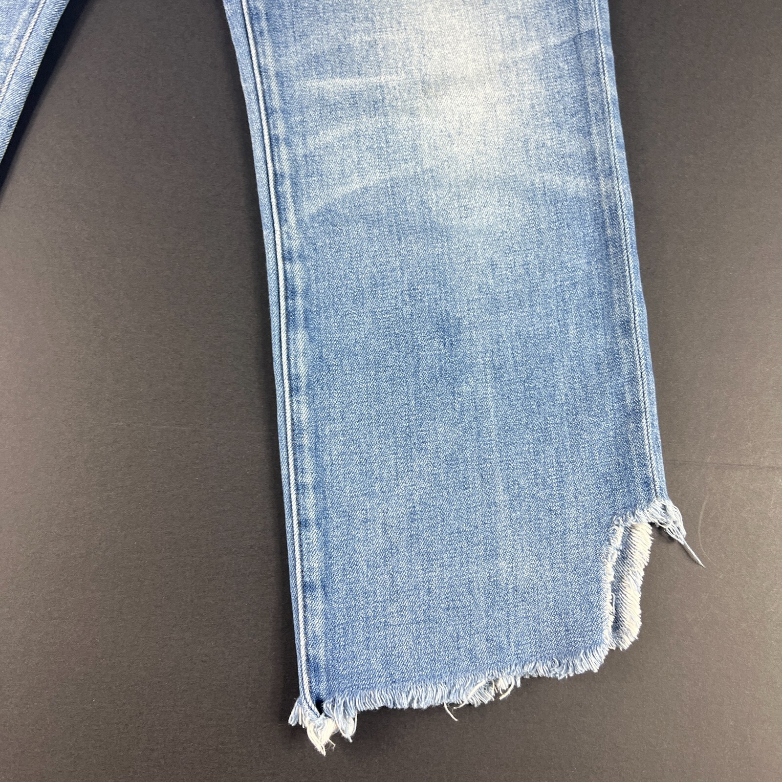 Rivet & Thread Jean Women 31x24* Retro Straight High Rise Crop Blue Denim Tag 28