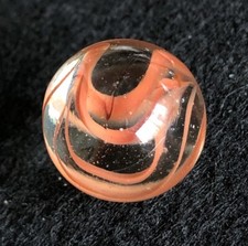 Vitro Agate Horseshoe Cats Eye Vintage Marble 6 Vane Caged Hybrid Shooter NM 