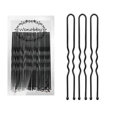U Shaped Hair Pins for Buns, 100 PCS 2.8" Hair Pins for Women Hair Styling with