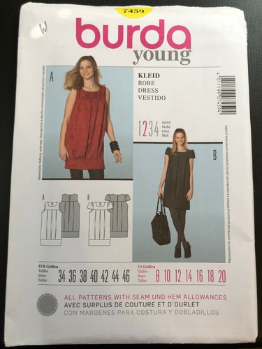 Burda Young Pattern 7459 Ms Dress/Tunic 