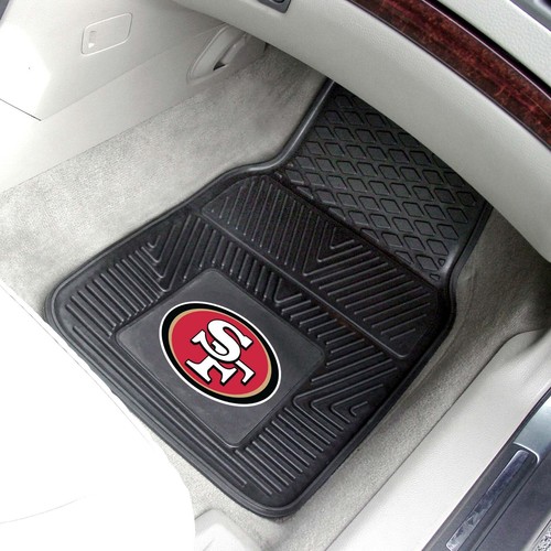 Alfombrillas delanteras de alta resistencia de los San Francisco 49ers para autos, camiones y SUV - Imagen 2 de 2