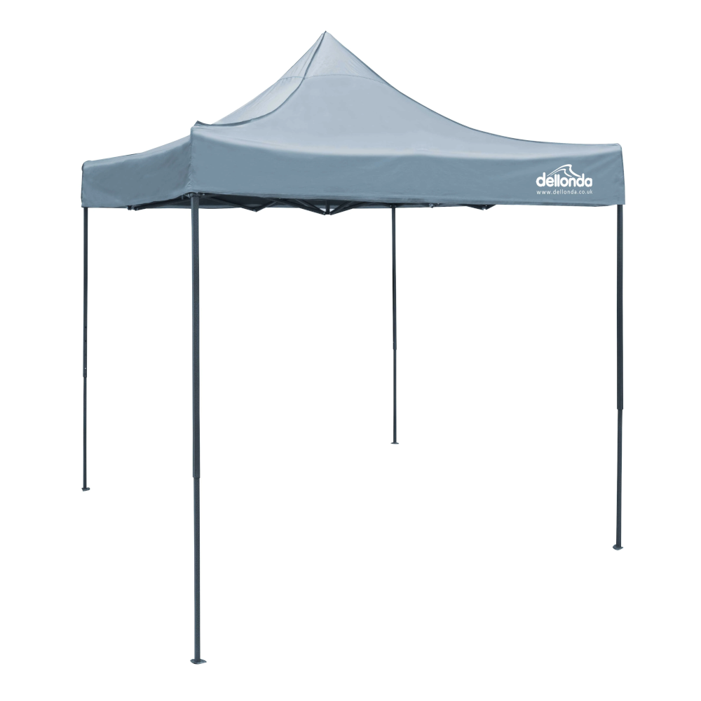 Premium Pop-Up Gazebo 2x2m Outdoor Garden Cover Shelter Grey Dellonda DG129 A