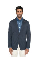 3200 ISAIA NAPOLI "Comfort" Blue Jacket Sport Coat Cotton 38 US / 48 EU 8R