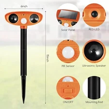 2025 Solar Ultrasonic Animal Repellent Motion Detection Waterproof