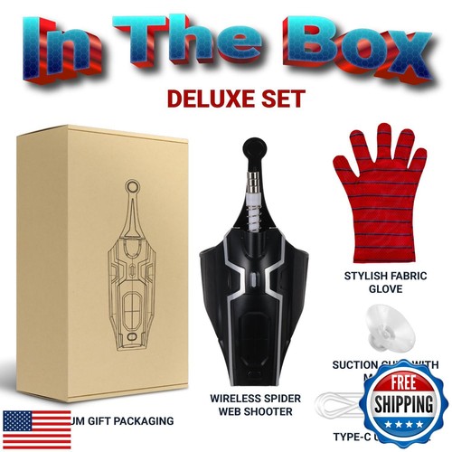 Amazing Spider Web Shooter Pack per bambini dai 6 anni in su - elegante, lungo raggio US - Foto 3 di 5