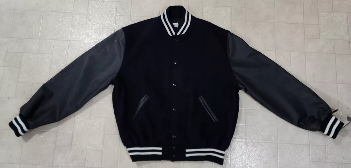 Mens leather letterman jackets clearance