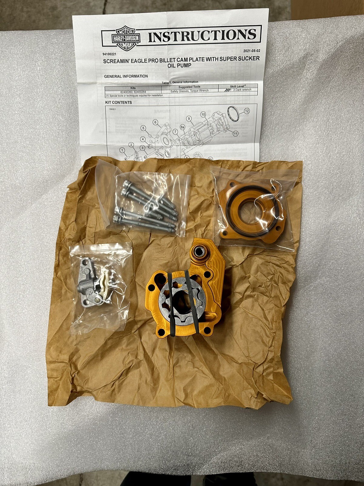 NEW SCREAMIN EAGLE / HD MILWAUKEEEIGHT (M8) HIGH VOLUME OIL PUMP (OIL