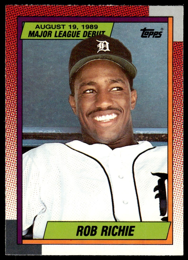 1990 Topps Major League Debut 1989 Rob Richie Detroit Tigers #101 | eBay