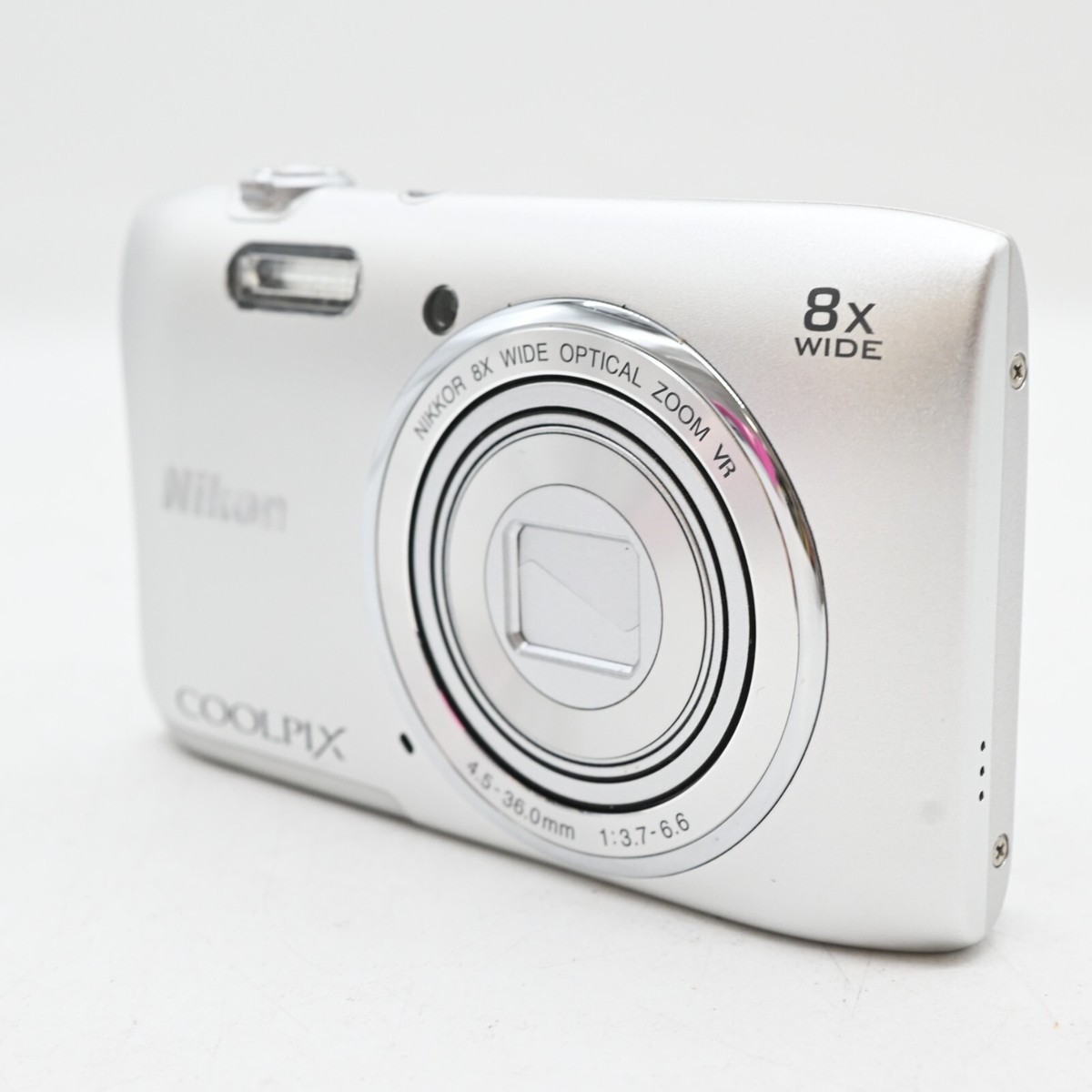Exc+3]Nikon COOLPIX S3600 silver 20.0MP Digital Camera 1day