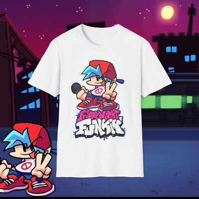 Boyfriend Friday Night Funkin Fnf Unisex Softstyle T-Shirt
