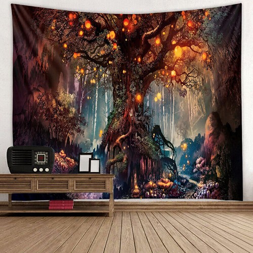 Wandteppich Tapestry Wandtuch Wandbehang Tapisserie Wanddeko Landschaften Dekor- - Bild 3 von 7