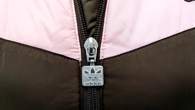 Vtg ADIDAS Women's Puffer Vest 2004 Pink Brown Full Zip Vtg ADIDAS Women's Puffer Vest 2004 Pink Brown Full Zip