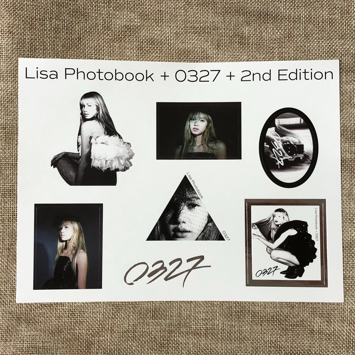 アイドル LISA 0327 PHOTOBOOK LALISA FIRST ALBUM BLACKPINK LISA [ 0327 Photobook 1st Limited ] Official Sticker