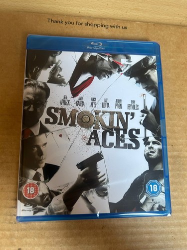 SMOKIN ACES (2006) Rare UK BLU RAY NEW & SEALED RYAN REYNOLDS BEN AFFLECK