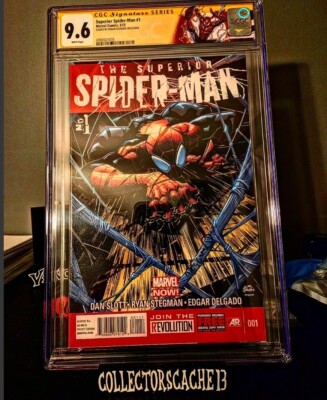 SUPERIOR SPIDER-MAN MAN  #1 CGC 9.6 SIGNED BY EDGAR DELGADO 