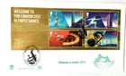 G.B. 2012 london 2012 Olympic mini sheet stuart fdc + insert great condition