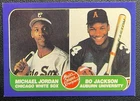 Michael Jordan/Bo Jackson 1986 Fleer Major League Prospects MLB Promo Card