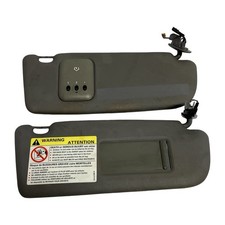 Vw Audi Sun Visor Pair Gray Homelink Lighted Vanity Mirror 7d0 010 229 H B5 A4