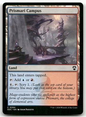 Prismari Campus #394 (NM) Commander: Secrets of Strixhaven SOC Magic MTG