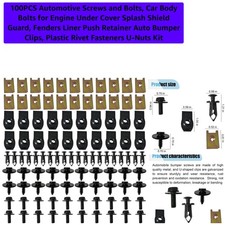 100PCS , Car Body Bolts for Engine Under Cover Splash Shield Guard, Fenders L...
