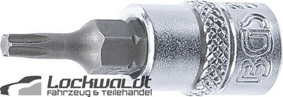 BGS T15 Torx Bit Insert Drive Internal Square 6.3 mm 1/4'' T-Profile
