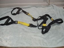 TRX Suspension Trainer Straps Home Gym Bodyweight Training Yellow Black One Size
