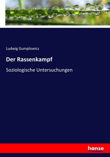 Der Rassenkampf Soziologische Untersuchungen Ludwig Gumplowicz Taschenbuch 2017-image