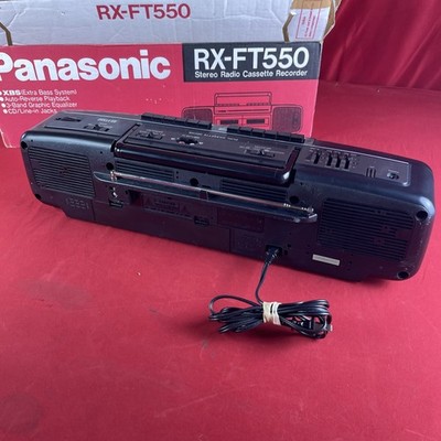 Panasonic (RX-FT550) Extra Bass Boombox Dual Cassette Recorder