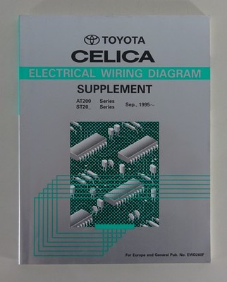 Werkstatthandbuch Electrical Wiring Diagram Elektrik Toyota Celica 09/1995