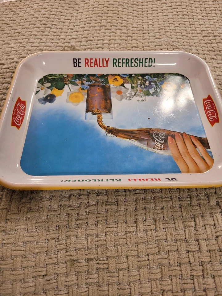 复古 1961 年可口可乐真正清新餐盘 13x11 — 第 3/4 张图片