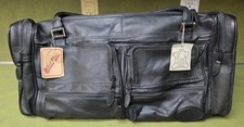 Vintage Bugatti Genuine Leather Duffle Bag US...