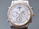 1992 SEIKO 7T36-6A80 Moon Phase Chronograph Roman Quartz Men's Watch Vintage