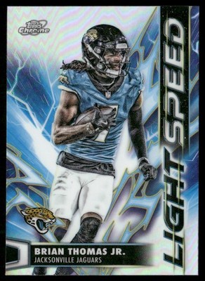 Brian Thomas Jr. 2025 Topps Chrome Cosmic #LS-26 Light Speed