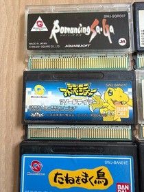 WonderSwan Software Lot of 8 Untested Used Japan