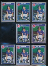 Lot (8) 1985 Fleer Jody Davis Chicago Cubs #54 (BK114)