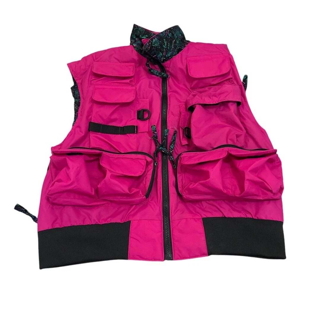 Dirt Roads & Damsels Vintage Made in USA Fishing Vest Hot Pink