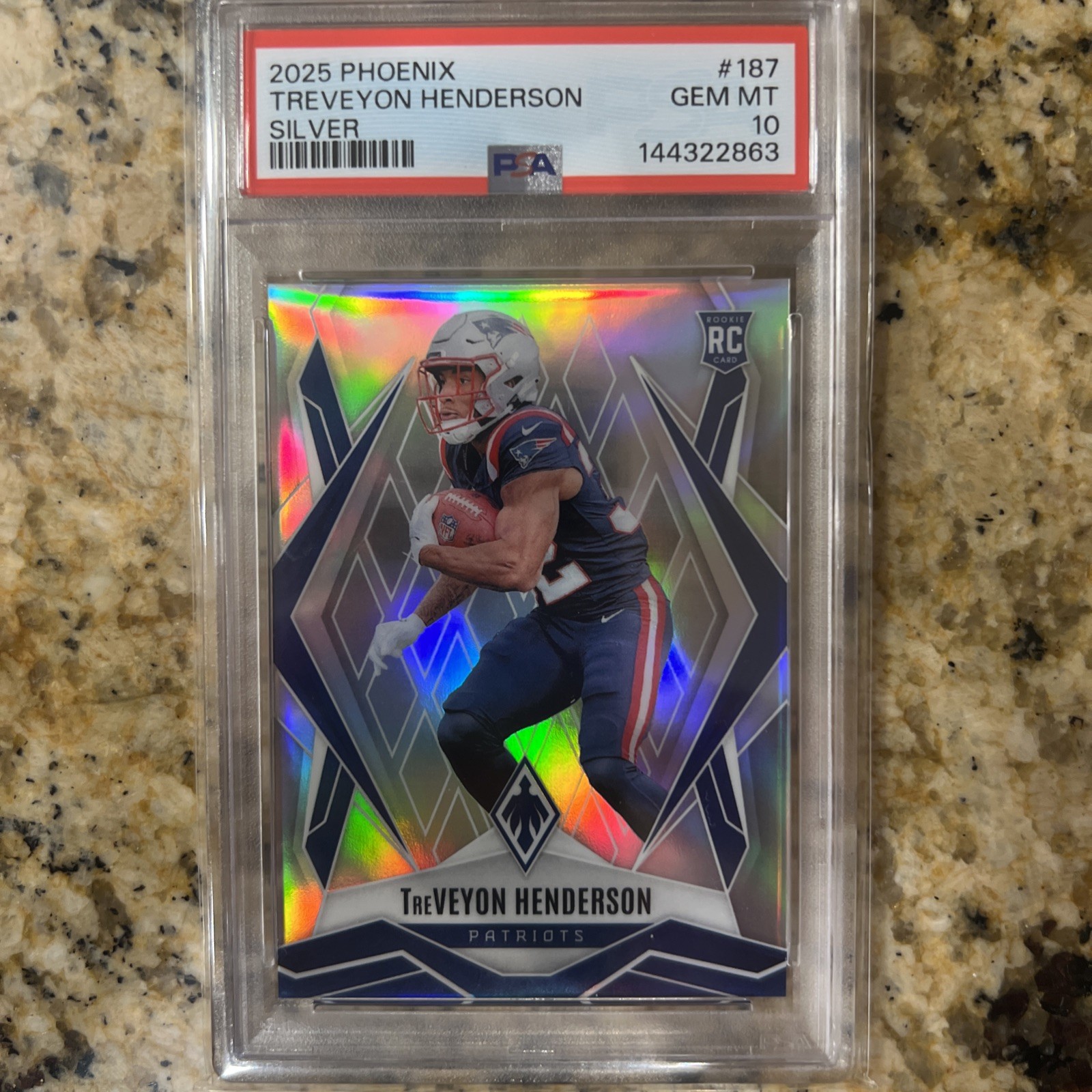 2025 Phoenix - TreVeyon Henderson #187 Silver (RC) PSA GEM MINT 10 Low POP