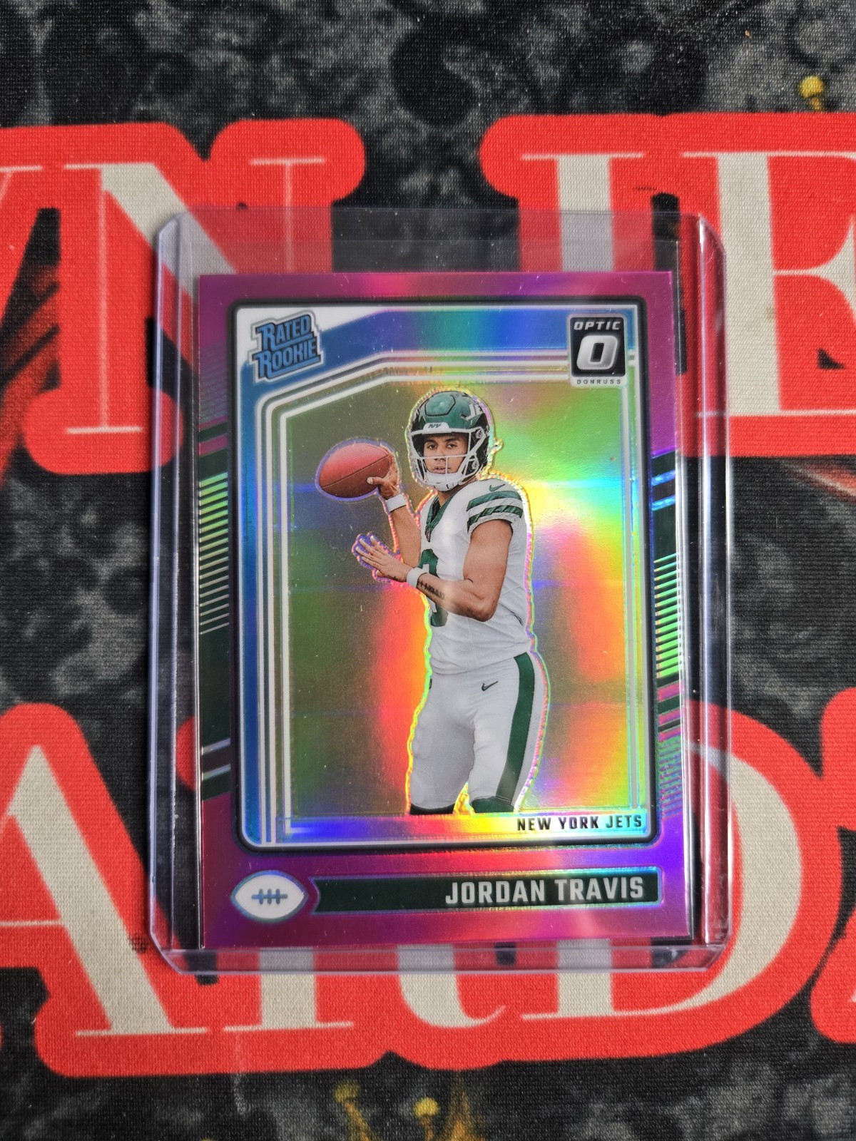 2024 Panini Donruss Optic - Rated Rookie Jordan Travis #260 Pink Prizm (RC)