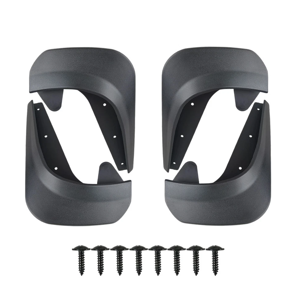 4 piezas guardabarros guardabarros delantero trasero para coche universal Foto 4 de 4